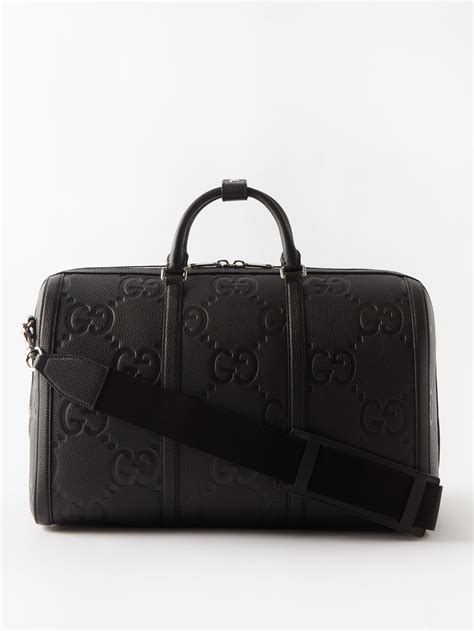 gucci leather holdall|Gucci jumbo gg holdall.